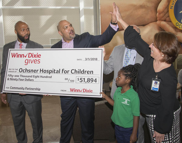 Winn-Dixie and Ochsner Hospital for Children celebrate donationB